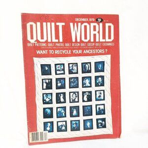 Quilt World Magazine Dec 1979 Calico Stockings Friendship Machine Applique Bird